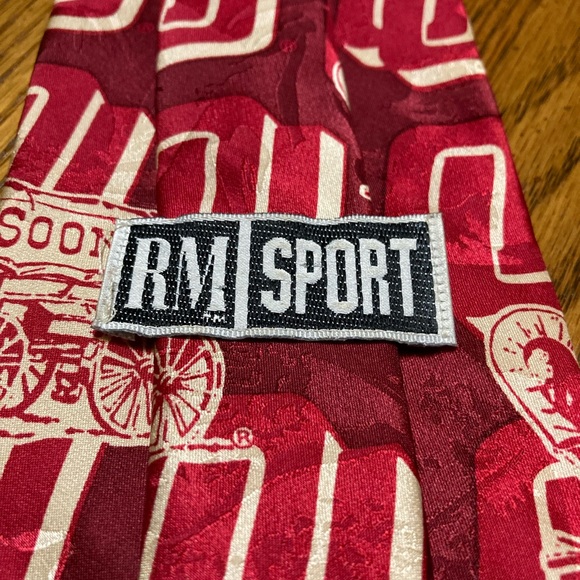 RM Sport Oklahoma University Sooners Silk Tie - Picture 2 of 4